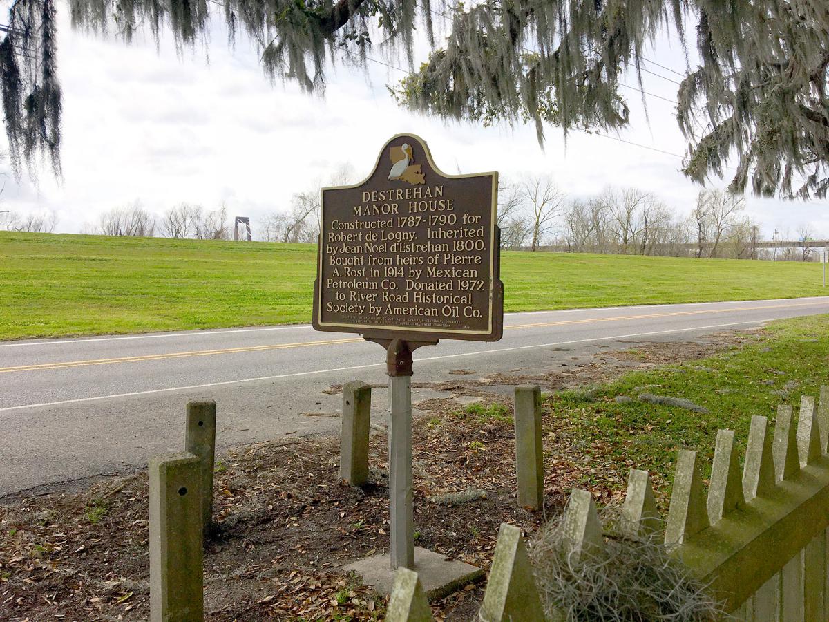 Destrehan Manor House Sign